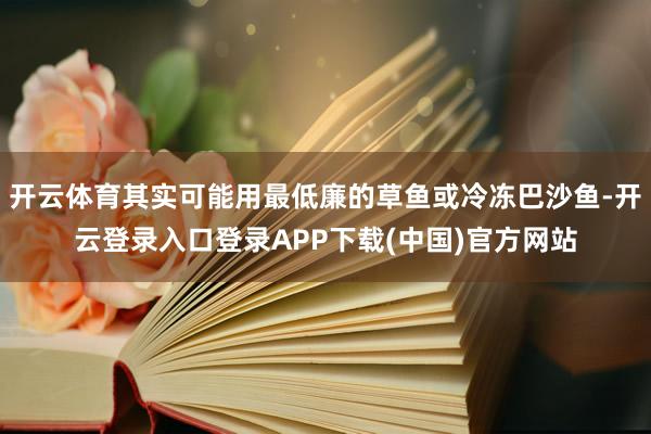 开云体育其实可能用最低廉的草鱼或冷冻巴沙鱼-开云登录入口登录APP下载(中国)官方网站
